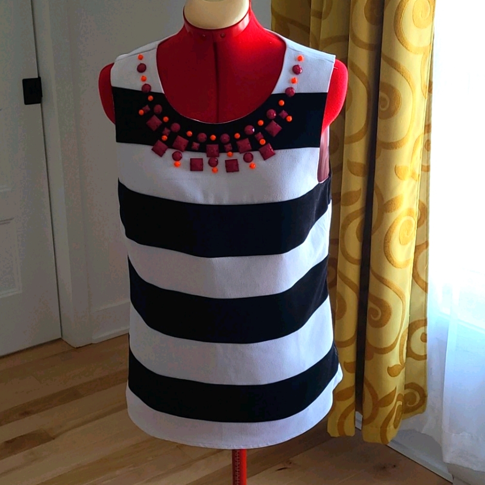 Dex sleeveless lined blouse size small
